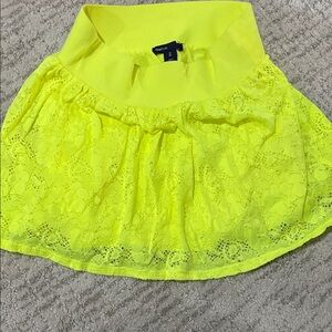 GAP Neon Yellow Lace Skirt - Girls
